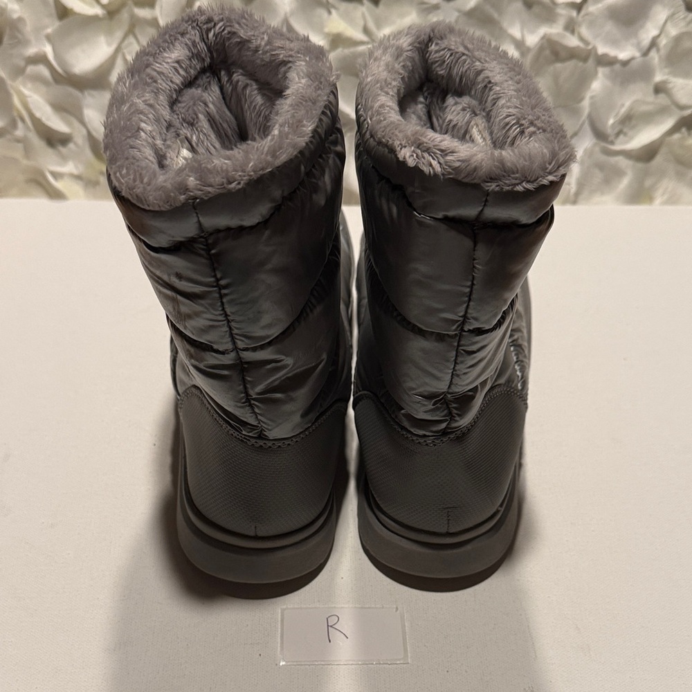 tek gear Grey Quilted Faux-Fur Winter Boots - Picture 3 of 5